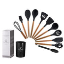 Jogo de Utensilios para Cozinha de Silicone Luxo